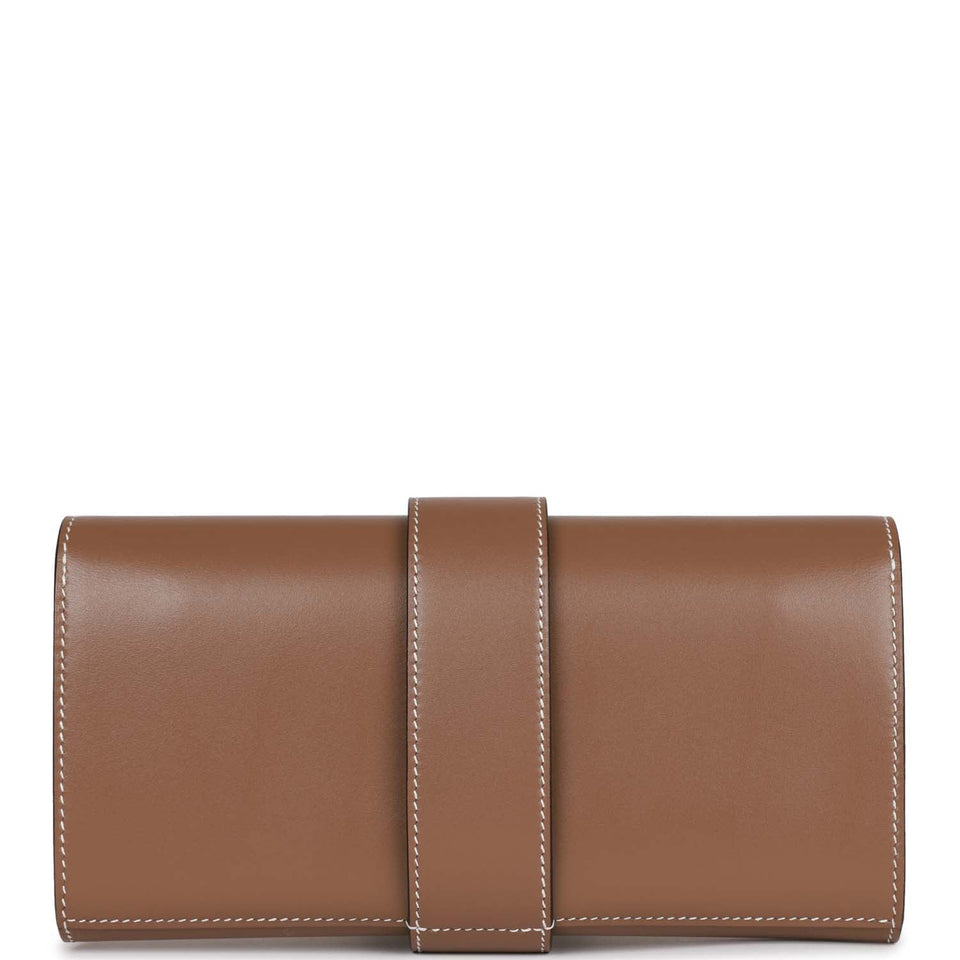 Hermes Medor Clutch 23 Etoupe Tadelakt Palladium Hardware