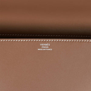 Hermes Medor Clutch 23 Etoupe Tadelakt Palladium Hardware