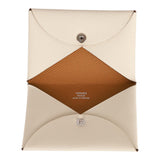 Hermes Calvi Card Holder Nata Verso Epsom Palladium Hardware