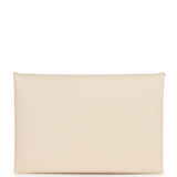 Hermes Calvi Card Holder Nata Epsom Palladium Hardware