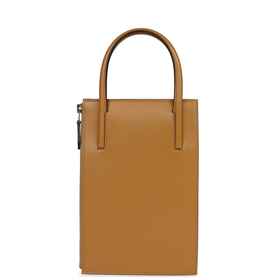 Hermes Cadena Lock Bag Poussiere Tadelakt Palladium Hardware