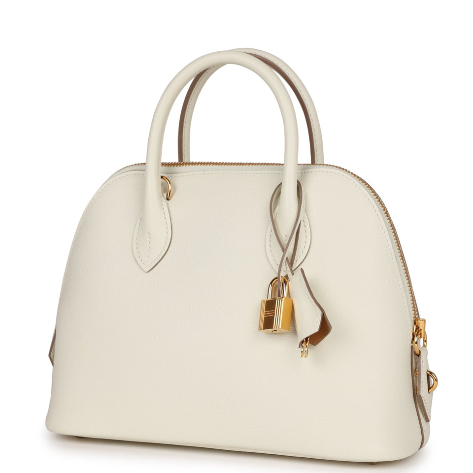 Hermes 1923 Bolide 25 Mushroom Evercolor Verso Gold Hardware