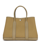 Hermes Garden Party 30 Poussiere Toile and Negonda Palladium Hardware