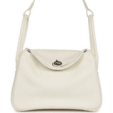 Hermes Lindy 26 White Evercolor Palladium Hardware