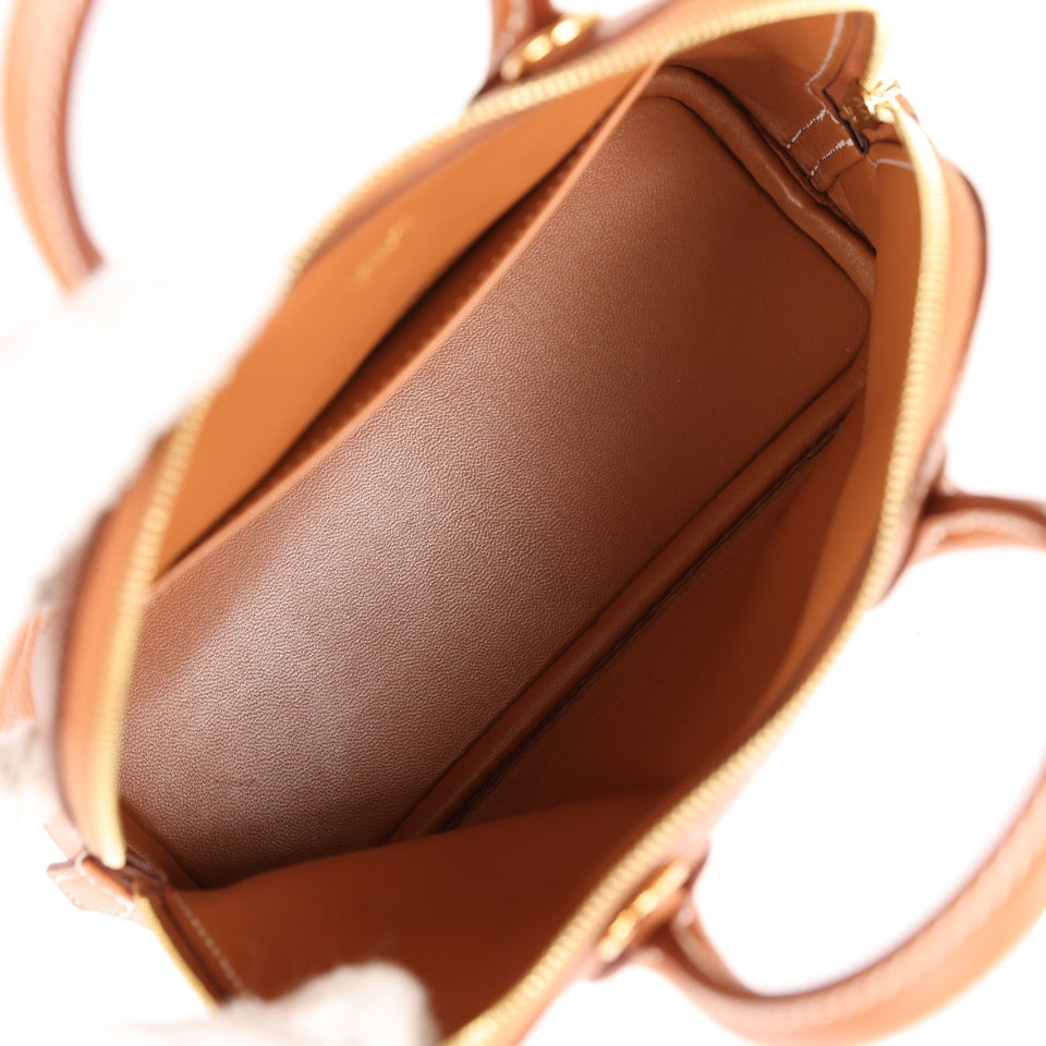 Hermes 1923 Bolide Mini Gold Evercolor Gold Hardware