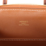 Hermes 1923 Bolide Mini Gold Evercolor Gold Hardware