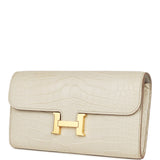 Hermes Constance Wallet To Go Beton Matte Alligator Gold Hardware