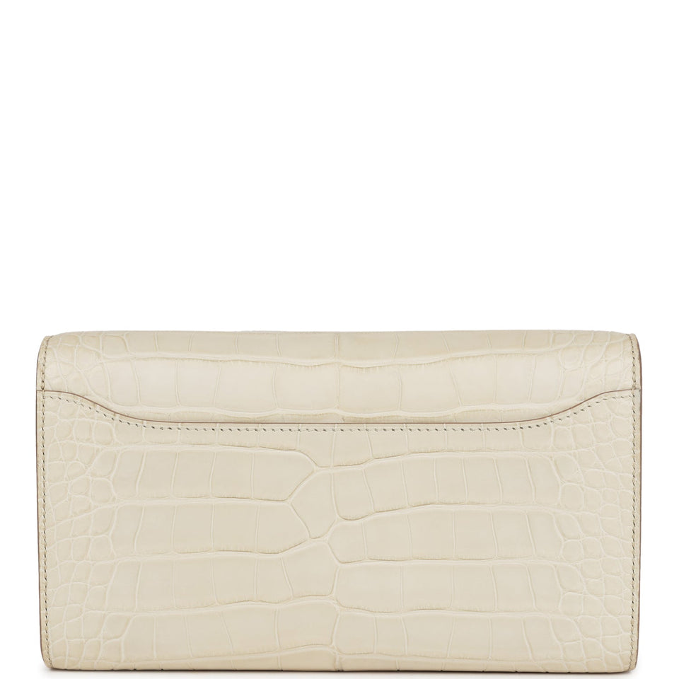 Hermes Constance Wallet To Go Beton Matte Alligator Gold Hardware