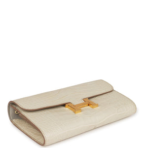 Hermes Constance Wallet To Go Beton Matte Alligator Gold Hardware