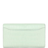 Hermes Constance Wallet To Go Vert D'eau Matte Alligator Palladium Hardware