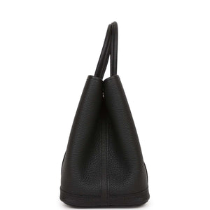 Hermes Garden Party 30 Black Negonda Palladium Hardware