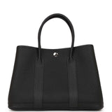 Hermes Garden Party 30 Black Negonda Palladium Hardware