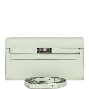 Hermes Kelly Wallet To Go Vert Fizz Epsom Palladium Hardware