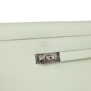 Hermes Kelly Wallet To Go Vert Fizz Epsom Palladium Hardware