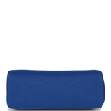 Hermes Herbag Zip PM 31 Bleu France Toile H Fauve Vache Hunter Palladium Hardware