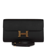 Hermes Constance Wallet To Go Black Epsom Gold Hardware
