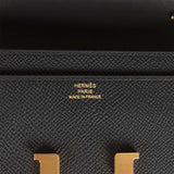 Hermes Constance Wallet To Go Black Epsom Gold Hardware