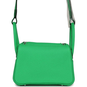 Hermes Mini Lindy Vert Comics Clemence Palladium Hardware