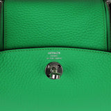 Hermes Mini Lindy Vert Comics Clemence Palladium Hardware