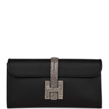Hermes Jige Elan Touch Black Swift and Ombre Lizard