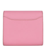 Hermes Constance Compact Wallet 5P Bubblegum Epsom Palladium Hardware