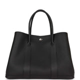Hermes Garden Party 36 Black Negonda Palladium Hardware