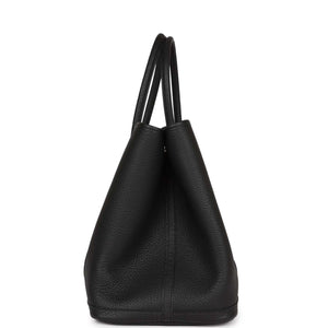 Hermes Garden Party 36 Black Negonda Palladium Hardware