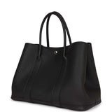 Hermes Garden Party 36 Black Negonda Palladium Hardware