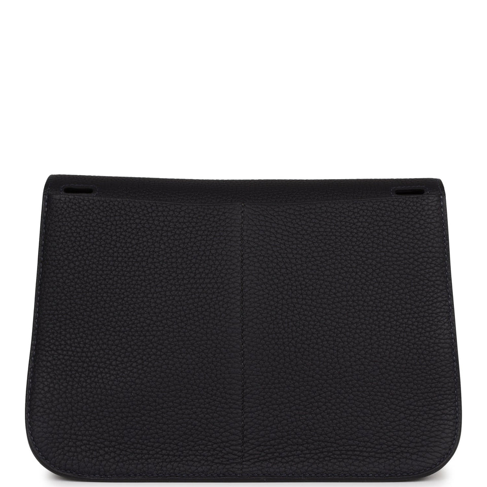 Hermes Halzan 25 Caban Clemence Palladium Hardware