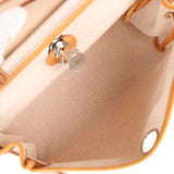 Hermes Herbag Zip PM 31 Brides de Gala Toile H Berline Natural Sable Palladium Hardware