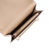 Hermes Roulis Slim Wallet Etoupe Evercolor Gold Hardware