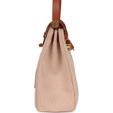 Hermes Herbag Zip Pm 31 Ecru Beige and Naturel Viking Criss Toile Fauve Hunter Gold Hardware