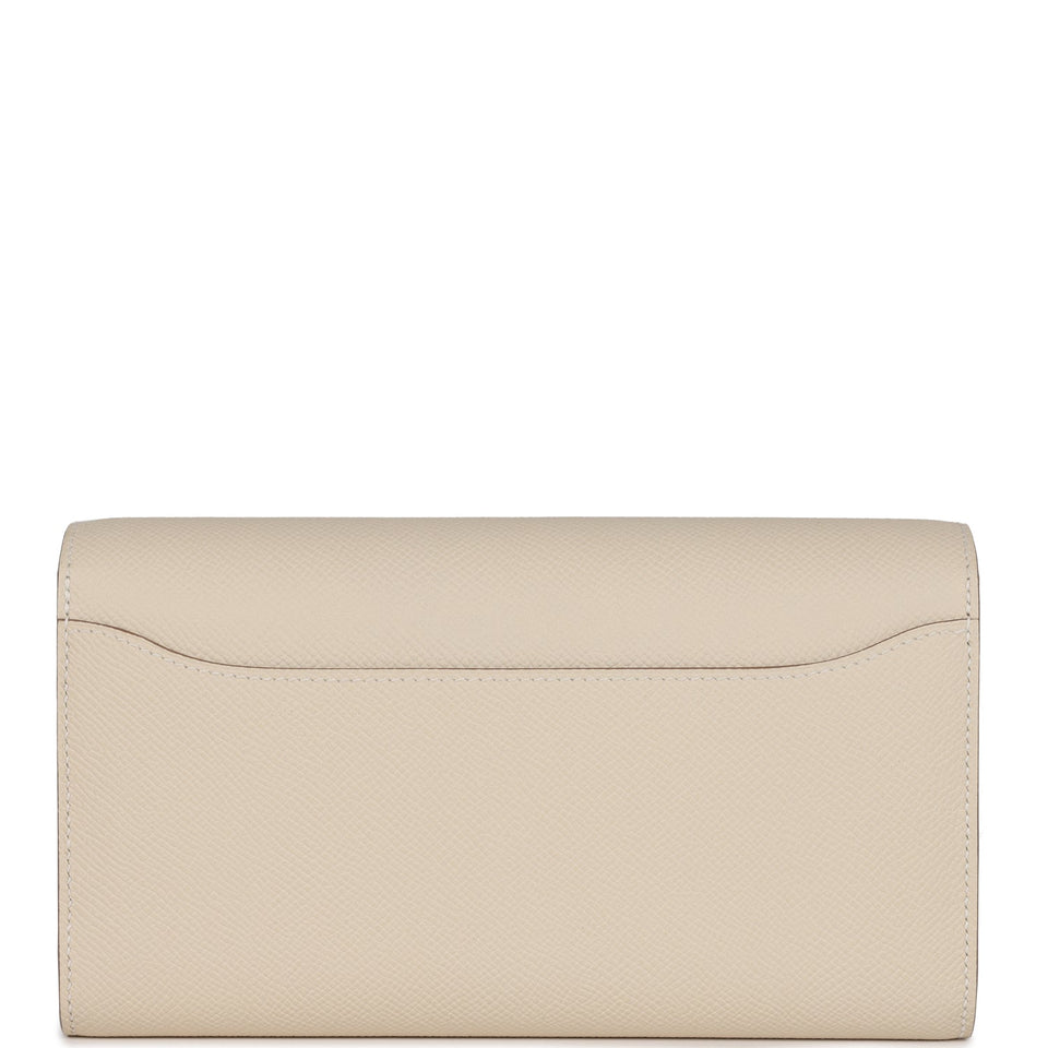 Hermes Constance To Go Wallet Craie Epsom Gold Hardware