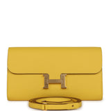 Hermes Constance To Go Wallet Jaune De Naples Epsom Gold Hardware