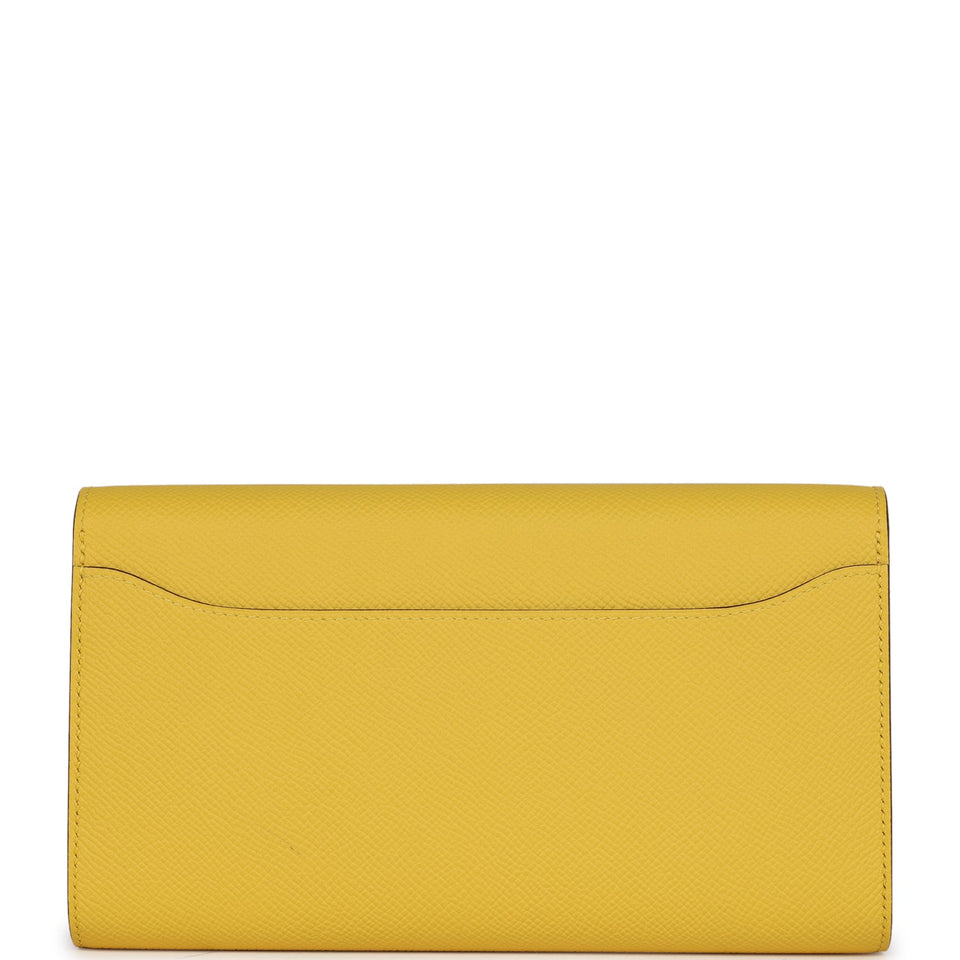 Hermes Constance To Go Wallet Jaune De Naples Epsom Gold Hardware