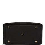 Hermes Lindy 26 Black Clemence Gold Hardware