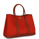 Hermes Garden Party 30 Terre Battue and Cuivre Toile Canvas and Negonda Palladium Hardware