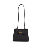 Hermes Kelly Sellier en Desordre 20 Black Epsom Gold Hardware