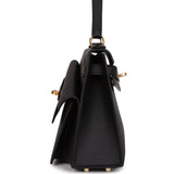 Hermes Kelly Sellier en Desordre 20 Black Epsom Gold Hardware