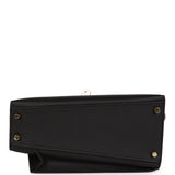 Hermes Kelly Sellier en Desordre 20 Black Epsom Gold Hardware