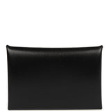Hermes Calvi Card Holder Black Box Palladium Hardware