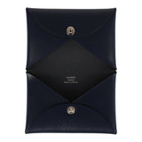 Hermes Calvi Card Holder Bleu Abysse Box Palladium Hardware