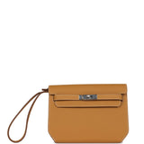 Hermes Kelly Depeches 25 Naturel Sable Togo Palladium Hardware
