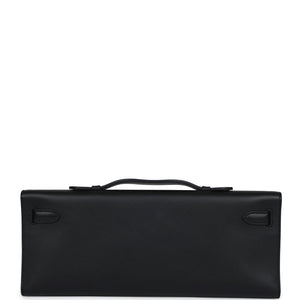 Hermes Kelly Cut Black Swift Gold Hardware