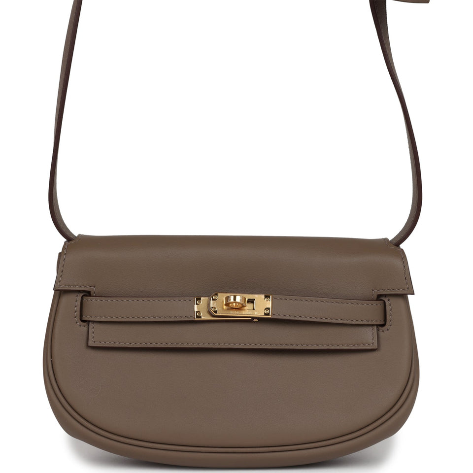 Hermes Kelly Moove Etoupe Swift Gold Hardware