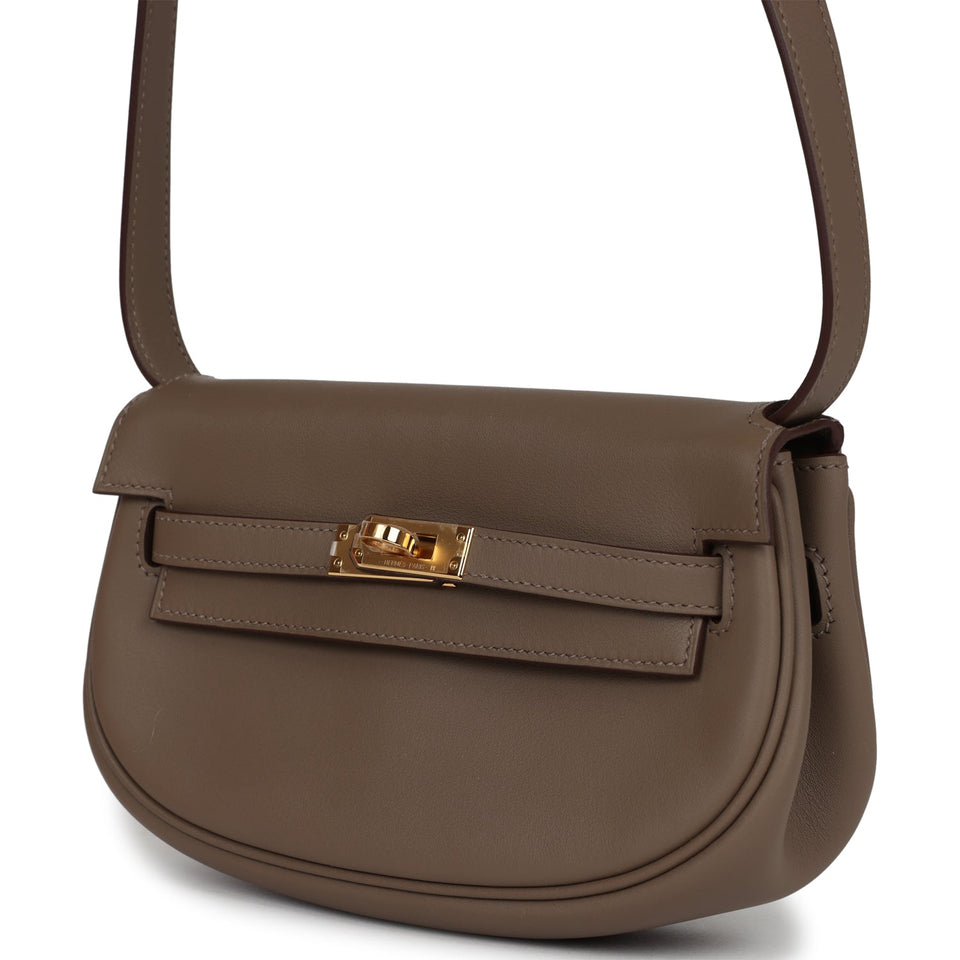 Hermes Kelly Moove Etoupe Swift Gold Hardware