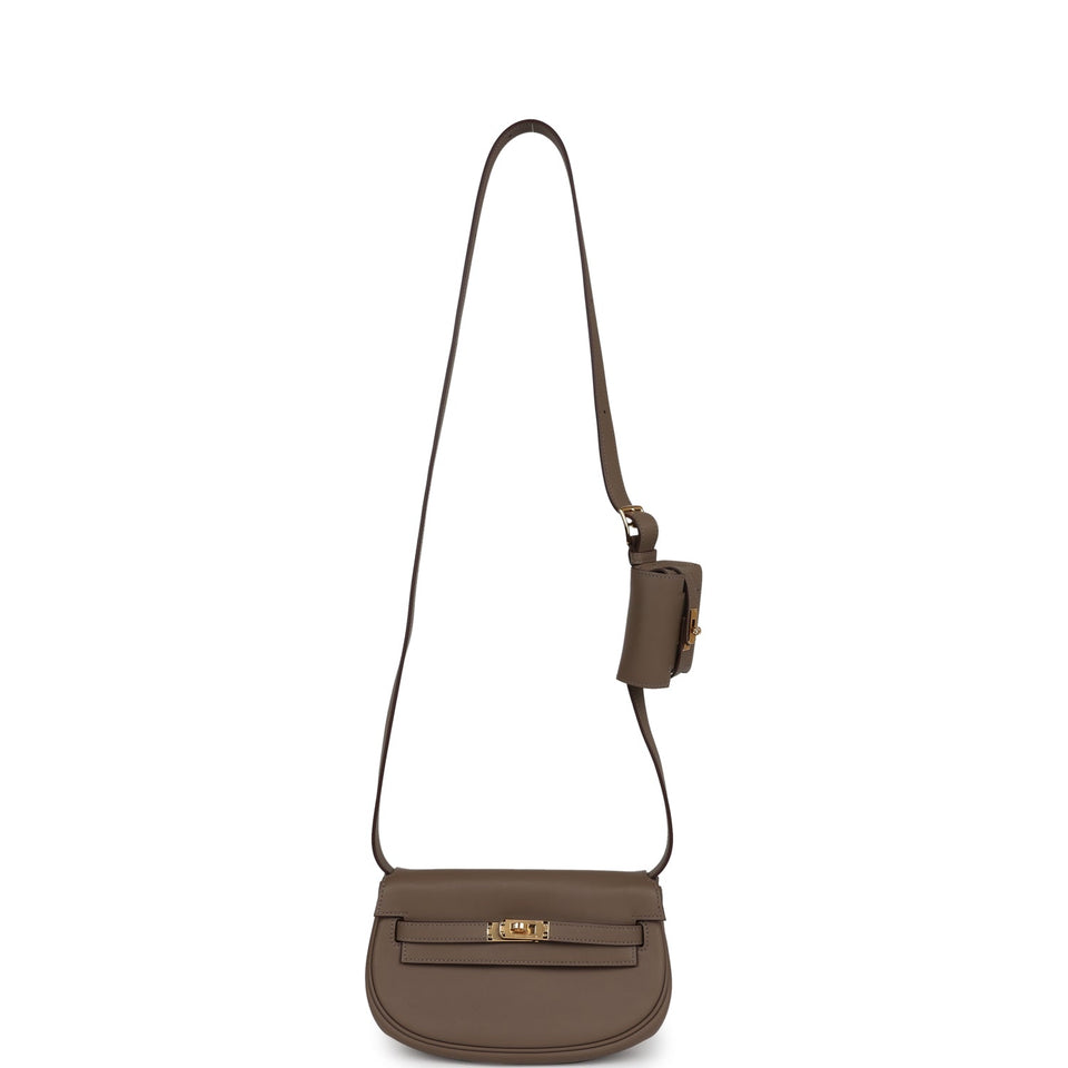 Hermes Kelly Moove Etoupe Swift Gold Hardware