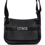 Hermes Jypsiere Mini Black Evercolor Palladium Hardware