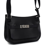 Hermes Jypsiere Mini Black Evercolor Palladium Hardware