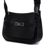 Hermes Jypsiere Mini Black Evercolor Palladium Hardware